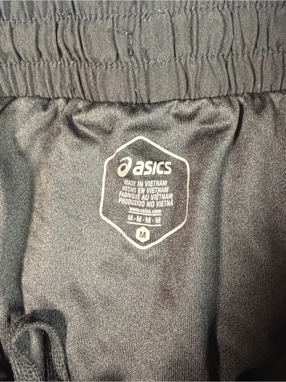 Asics Women's Black Athletic Running Shorts with Drawstring